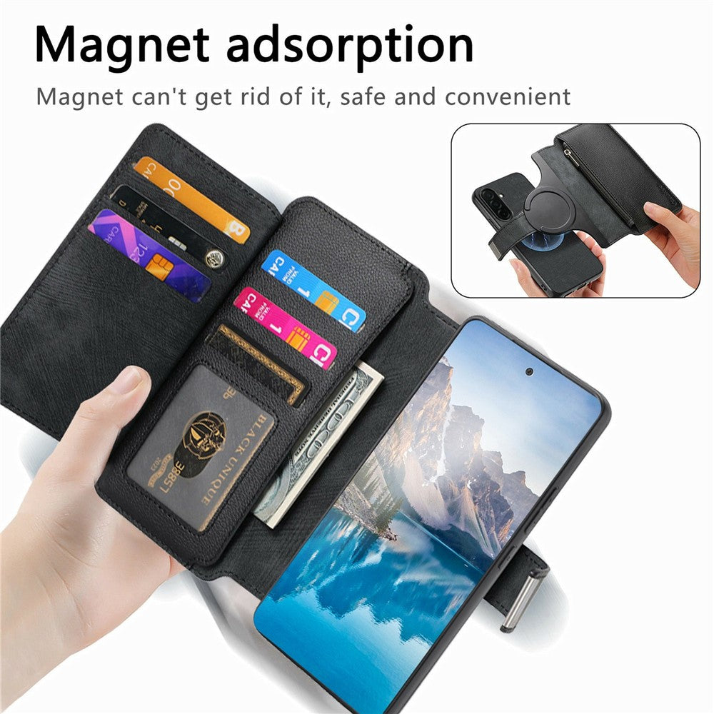 CASENEO MW-02 For Samsung Galaxy S26 Case Detachable Magnetic Leather Flip Cover