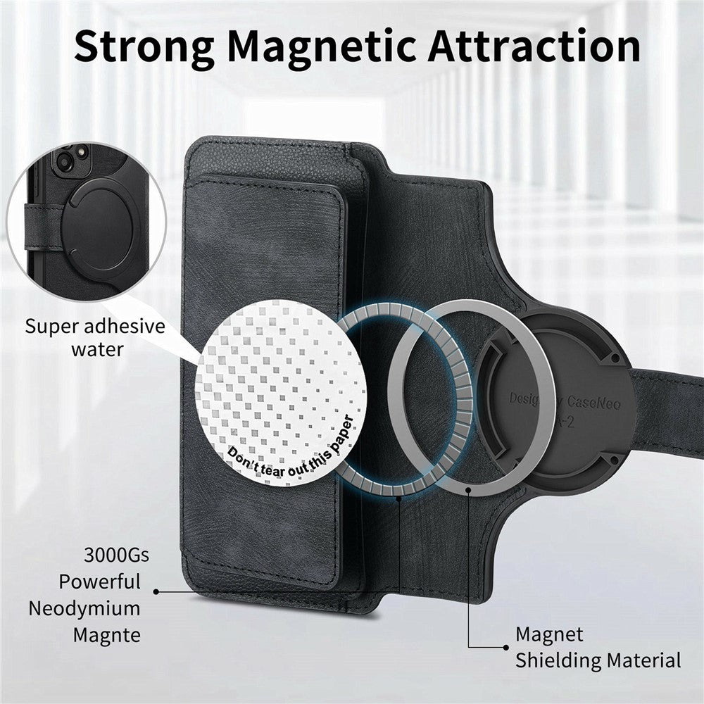 CASENEO MW-02 Til Samsung Galaxy S26+ Etui Aftageligt Magnetisk Læder Flipcover