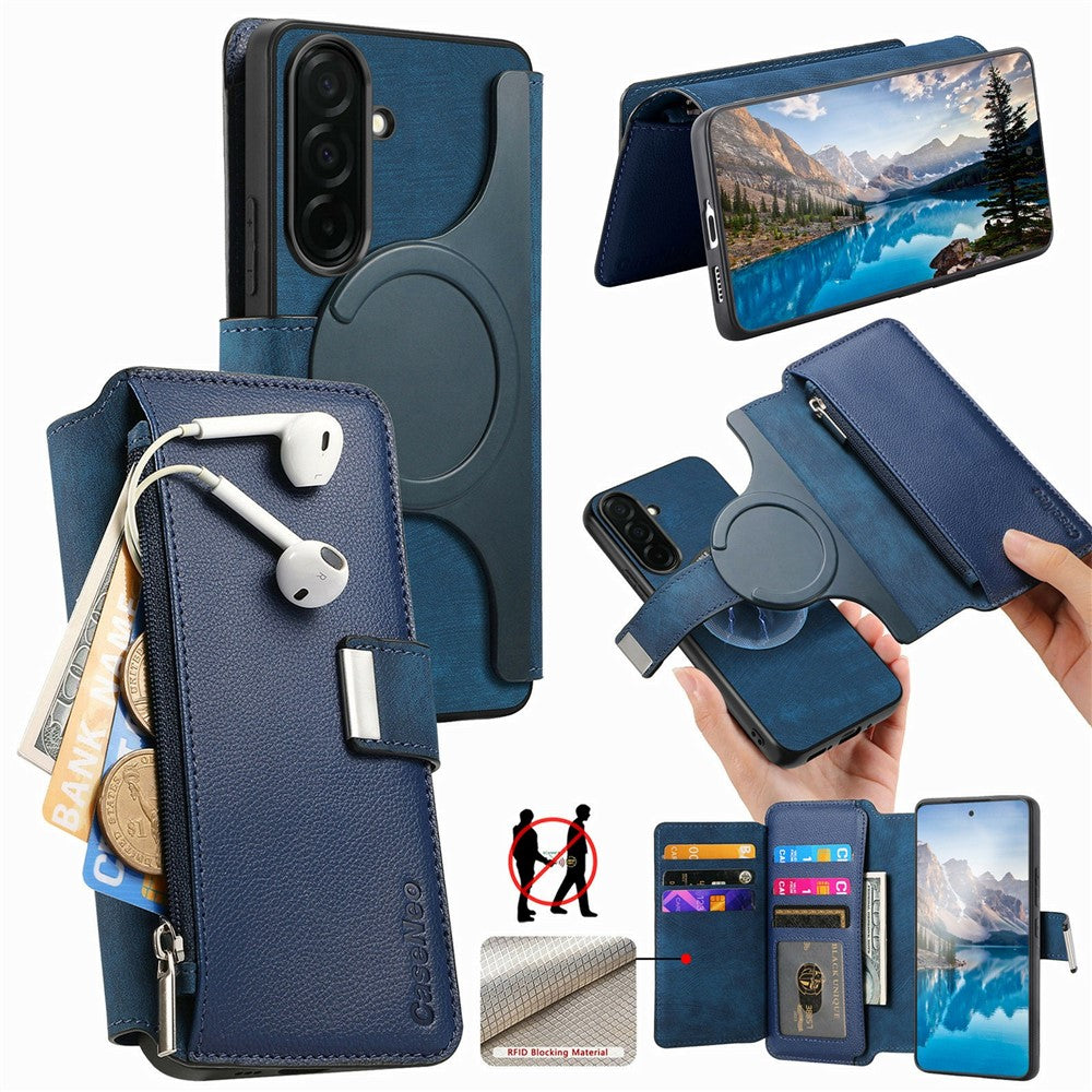 CASENEO MW-02 Til Samsung Galaxy S26+ Etui Aftageligt Magnetisk Læder Flipcover