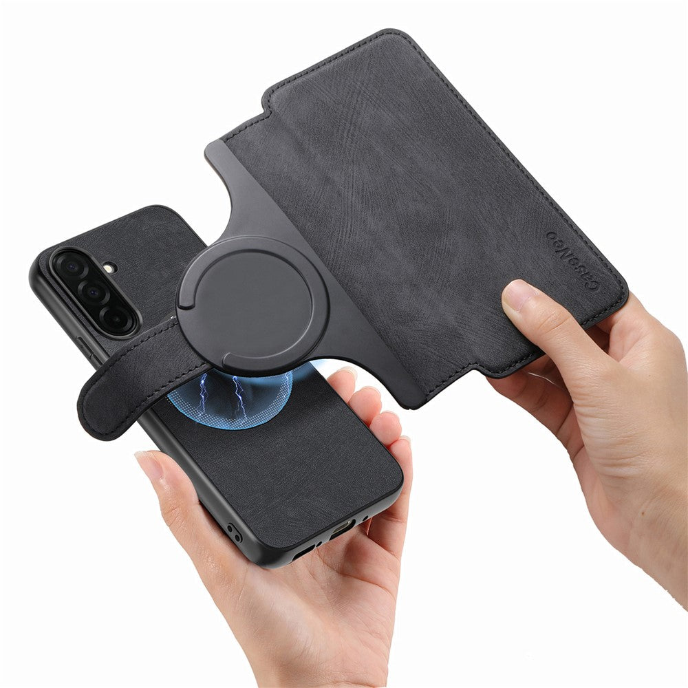 CASENEO MW-03 Til Samsung Galaxy S26 Magnetisk Etui Aftageligt Telefonpung Cover i Læder