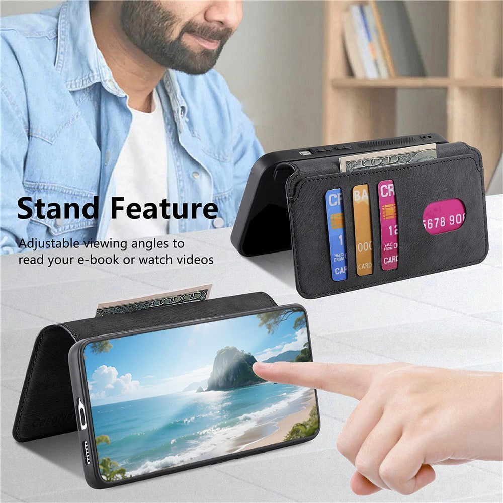 CASENEO MW-03 Til Samsung Galaxy S26 Magnetisk Etui Aftageligt Telefonpung Cover i Læder