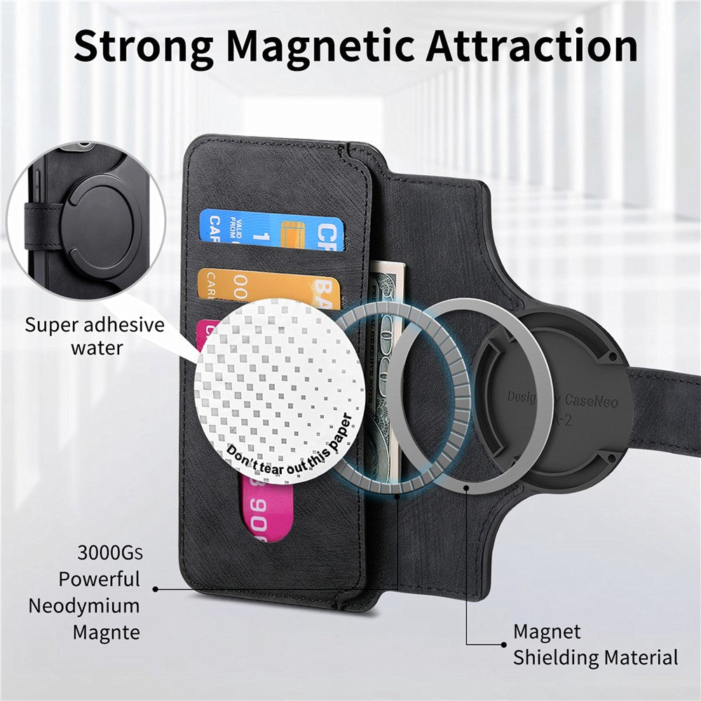 CASENEO MW-03 Til Samsung Galaxy S26 Magnetisk Etui Aftageligt Telefonpung Cover i Læder