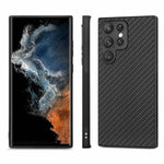 For Samsung Galaxy S26 Ultra Case Carbon Fiber Texture PU Leather + PC + TPU Phone Cover