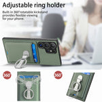 CASENEO För Samsung Galaxy S26 Ultra mobilskal Läder Baksida med Stativ och Kortfack Kolfiberstruktur