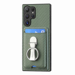 CASENEO För Samsung Galaxy S26 Ultra mobilskal Läder Baksida med Stativ och Kortfack Kolfiberstruktur