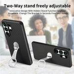 CASENEO C1-19 til Samsung Galaxy S26 Ultra Etui Foldbar Støttefod Læder Bagcover Kulfibertekstur