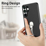CASENEO C1-19 til Samsung Galaxy S26 Ultra Etui Foldbar Støttefod Læder Bagcover Kulfibertekstur