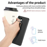 CASENEO C1-19 til Samsung Galaxy S26 Ultra Etui Foldbar Støttefod Læder Bagcover Kulfibertekstur