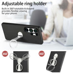 CASENEO C1-19 til Samsung Galaxy S26 Ultra Etui Foldbar Støttefod Læder Bagcover Kulfibertekstur