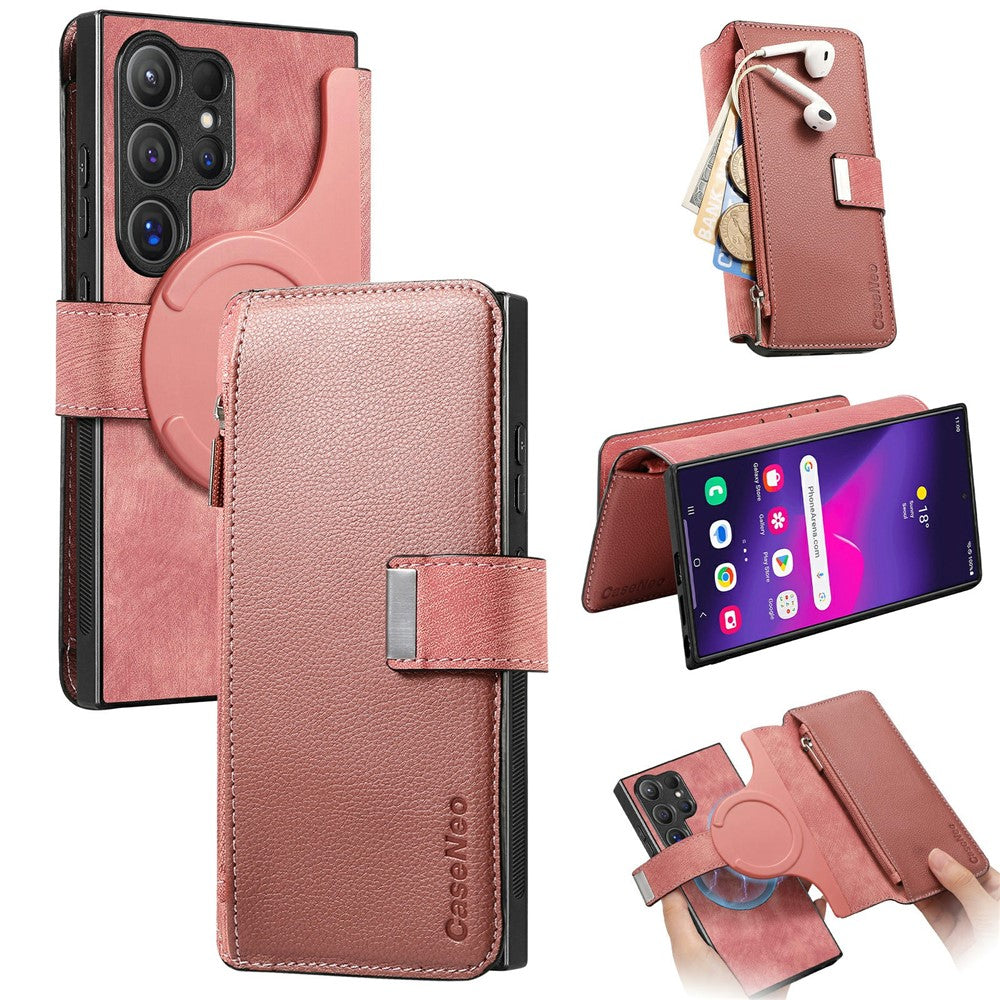 CASENEO MW-02 til Samsung Galaxy S26 Ultra cover Aftageligt magnetisk læder flip cover