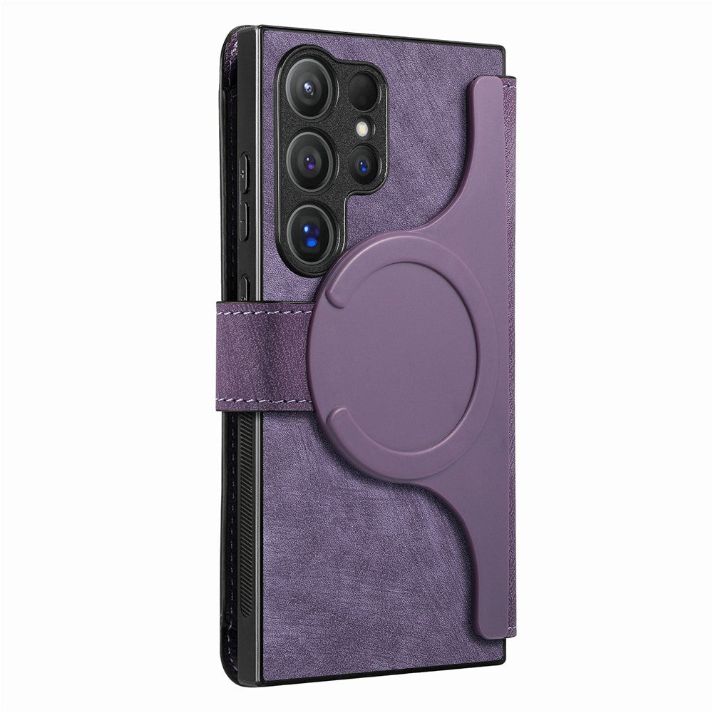 CASENEO MW-03 For Samsung Galaxy S26 Ultra Magnetic Case Detachable Leather Phone Wallet Cover