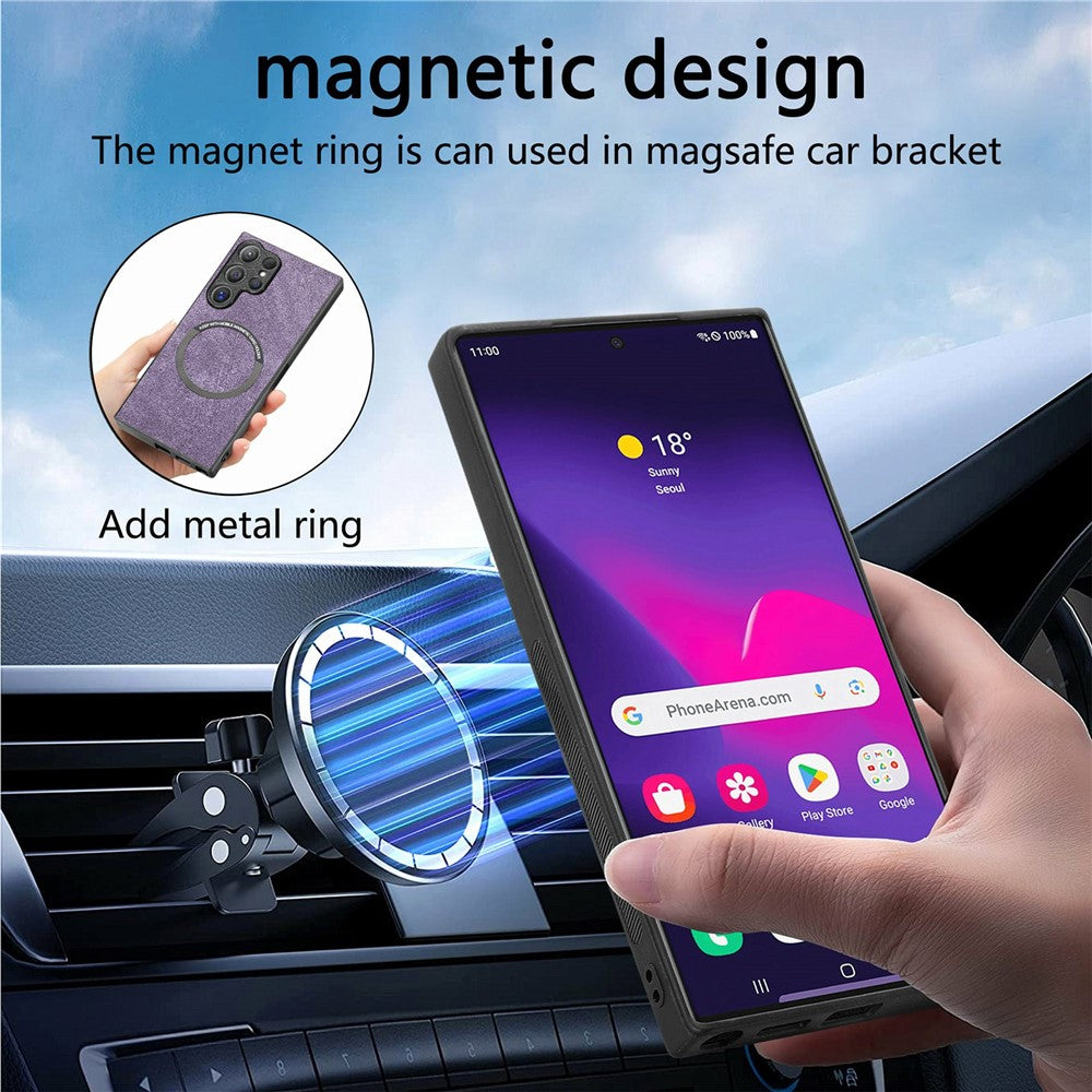 CASENEO MW-03 For Samsung Galaxy S26 Ultra Magnetic Case Detachable Leather Phone Wallet Cover