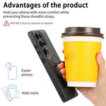 CASENEO For Samsung Galaxy S26 Ultra Magnetic Case RFID Blocking Wallet Detachable Leather Phone Cover with Wristband