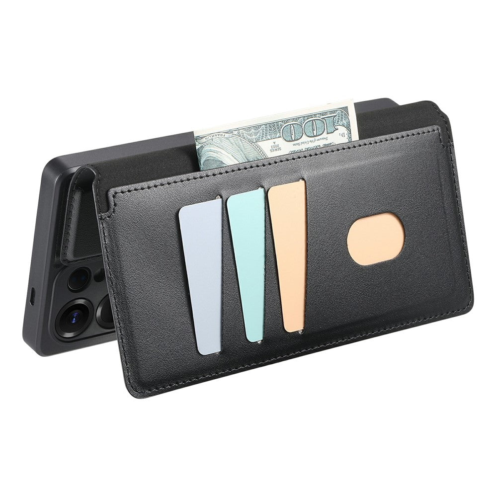 CASENEO For Samsung Galaxy S26 Ultra Magnetic Case RFID Blocking Wallet Detachable Leather Phone Cover with Wristband