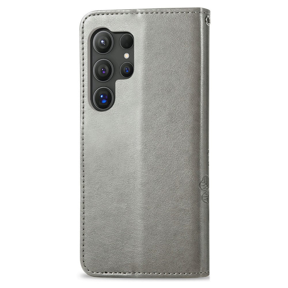 Läderfodral till Samsung Galaxy S26 Ultra, Fyrklöver, plånboksfodral