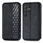 For Samsung Galaxy S26 Ultra Case Rhombus Imprint PU Leather Wallet Phone Cover
