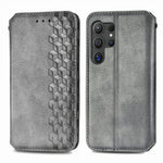 For Samsung Galaxy S26 Ultra Case Rhombus Imprint PU Leather Wallet Phone Cover