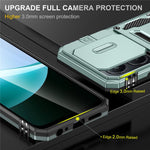 For Xiaomi Redmi 15C 4G (Global) (171mm)  /  Poco C85 4G (171mm) Case Kickstand Slide Lens Lid PC + TPU Drop-Proof Phone Cover