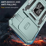For Xiaomi 17 Case Kickstand Slide Lens Lid PC + TPU Drop-Proof Phone Cover