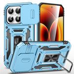 For Xiaomi 17 Case Kickstand Slide Lens Lid PC + TPU Drop-Proof Phone Cover