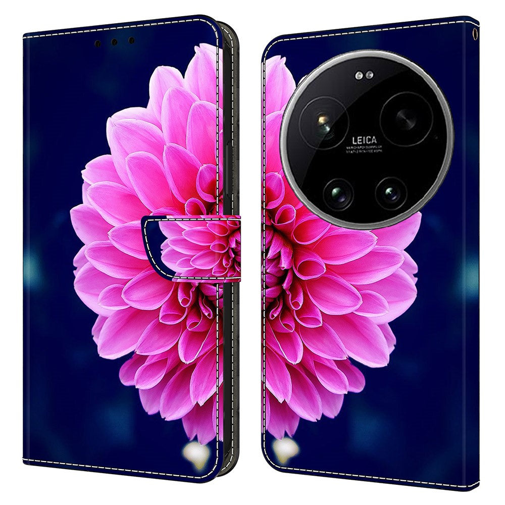 Wallet Case For Xiaomi 17 Ultra 5G 3D Pattern PU Leather Phone Cover with Stand