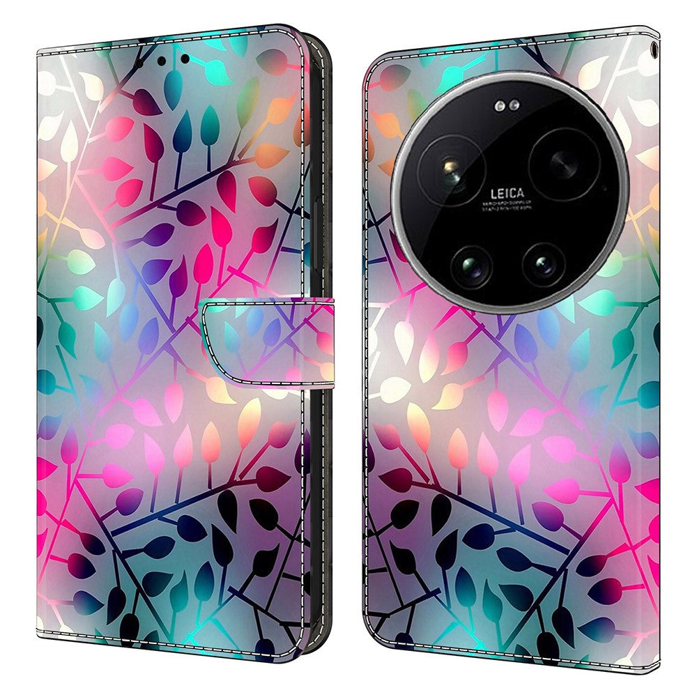 For Xiaomi 17 Ultra 5G Case Magnetic Clasp 3D Pattern Leather Wallet Phone Cover
