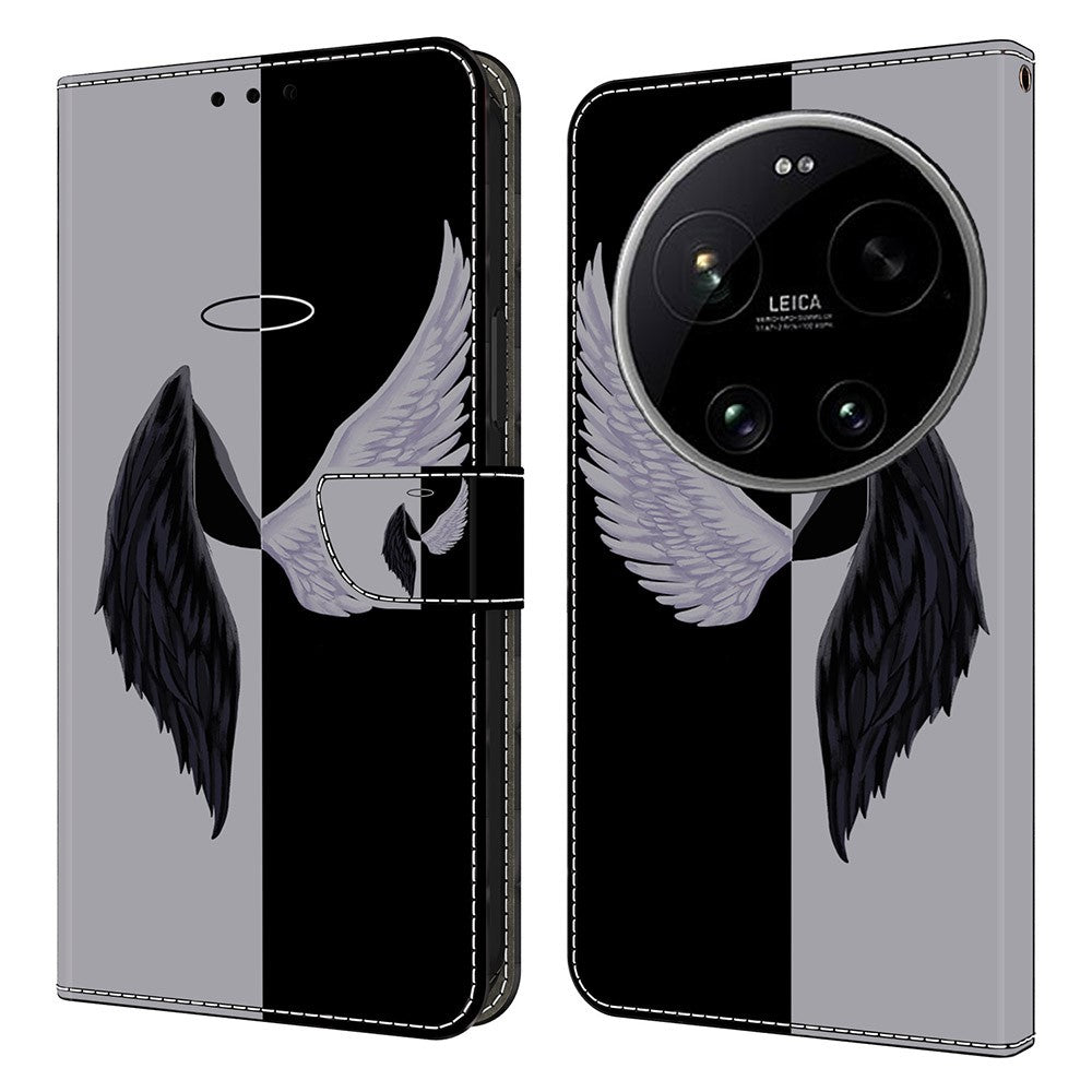 For Xiaomi 17 Ultra 5G Case Magnetic Clasp 3D Pattern Leather Wallet Phone Cover
