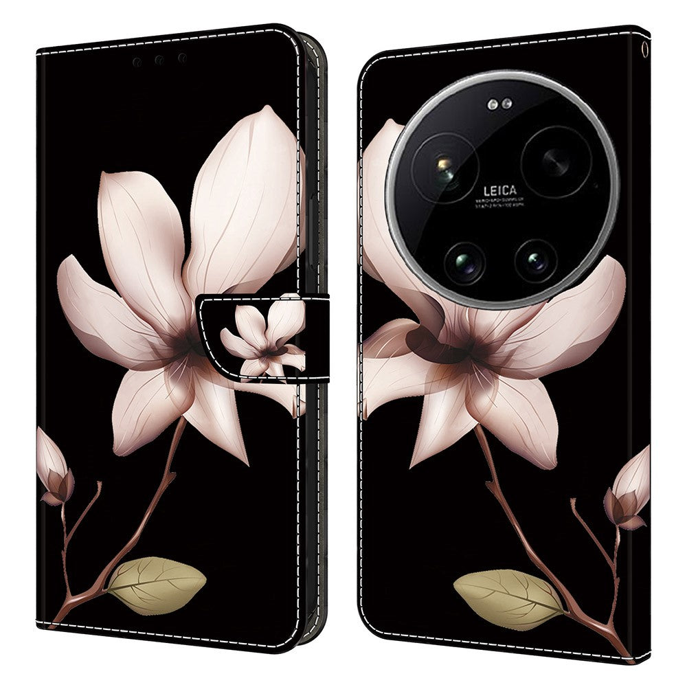 For Xiaomi 17 Ultra 5G Case Magnetic Clasp 3D Pattern Leather Wallet Phone Cover