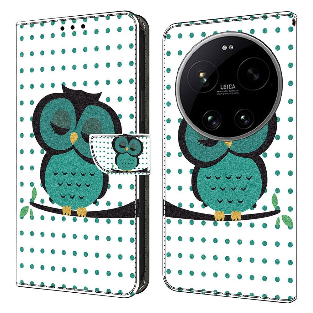For Xiaomi 17 Ultra 5G Case Magnetic Clasp 3D Pattern Leather Wallet Phone Cover