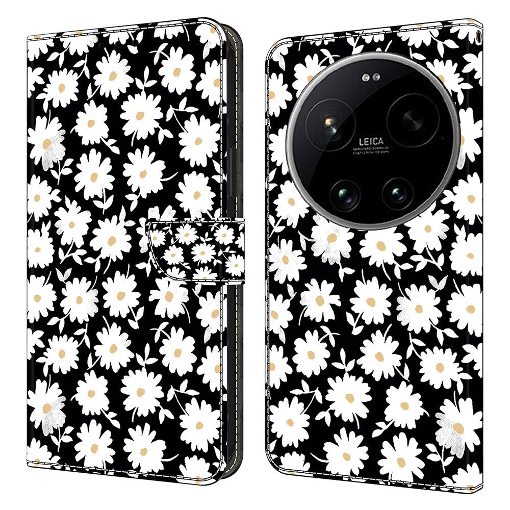 For Xiaomi 17 Ultra 5G Case Magnetic Clasp 3D Pattern Leather Wallet Phone Cover