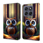 Leather Case For Motorola Moto G17 Power 4G / G17 4G / G15 4G / G15 Power 4G Pattern Printing Stand Flip Phone Cover