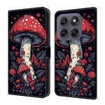 Leather Case For Motorola Moto G17 Power 4G / G17 4G / G15 4G / G15 Power 4G Pattern Printing Stand Flip Phone Cover