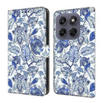 Leather Case For Motorola Moto G17 Power 4G / G17 4G / G15 4G / G15 Power 4G Pattern Printing Stand Flip Phone Cover