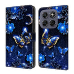 Leather Case For Motorola Moto G17 Power 4G / G17 4G / G15 4G / G15 Power 4G Pattern Printing Stand Flip Phone Cover