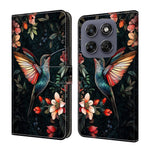 Leather Case For Motorola Moto G17 Power 4G / G17 4G / G15 4G / G15 Power 4G Pattern Printing Stand Flip Phone Cover
