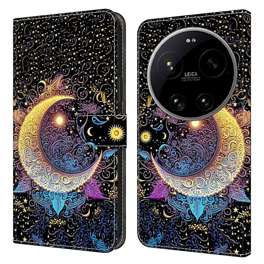 Wallet Case For Xiaomi 17 Ultra 5G Stand Pattern Printing PU Leather Flip Phone Cover