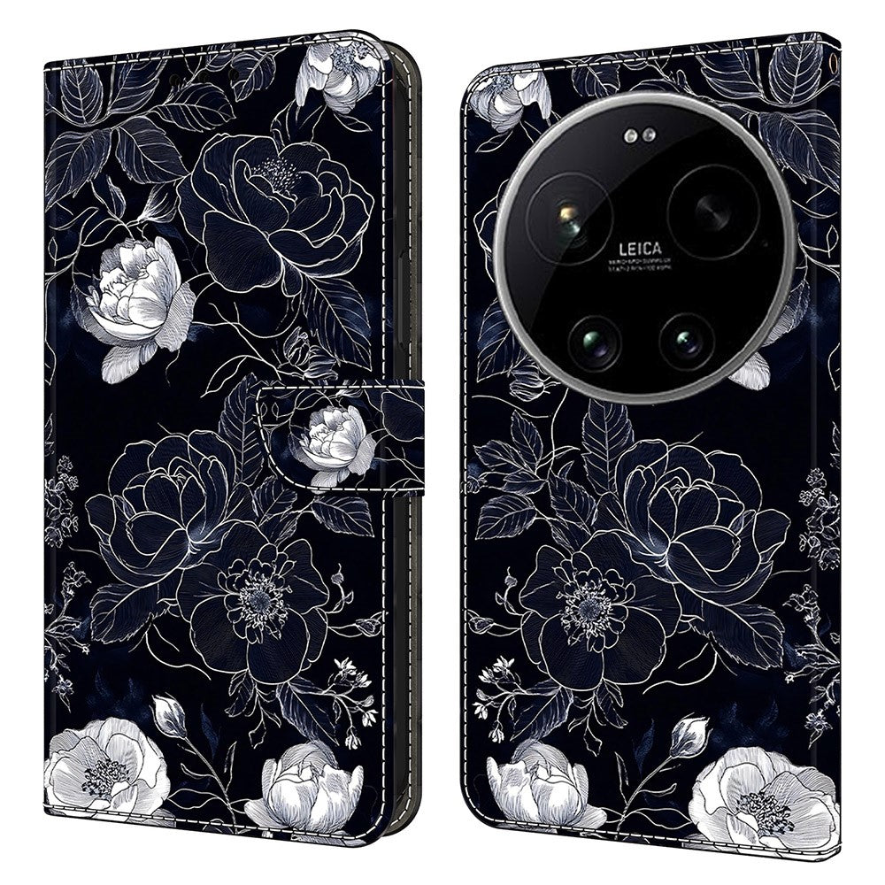 Wallet Case For Xiaomi 17 Ultra 5G Stand Pattern Printing PU Leather Flip Phone Cover