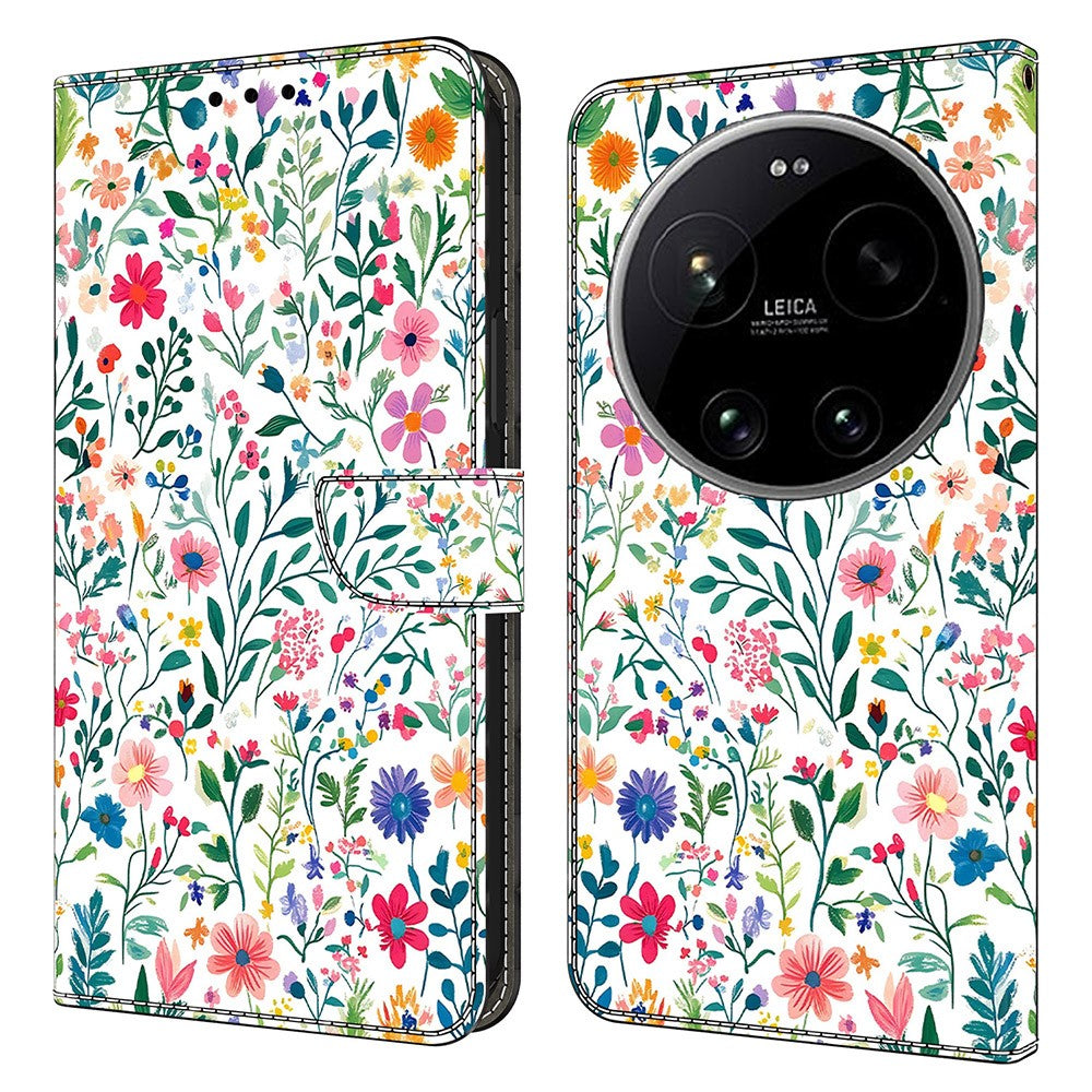 Wallet Case For Xiaomi 17 Ultra 5G Stand Pattern Printing PU Leather Flip Phone Cover