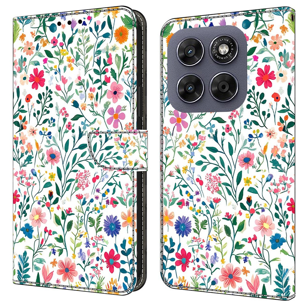 Wallet Case For Motorola Moto G67 5G / G77 5G Stand Pattern Printing PU Leather Flip Phone Cover