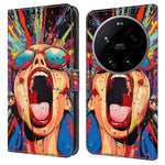 Wallet Case For Xiaomi 17 Ultra 5G Foldable Stand Pattern Printing PU Leather Flip Phone Cover