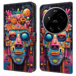 Wallet Case For Xiaomi 17 Ultra 5G Foldable Stand Pattern Printing PU Leather Flip Phone Cover
