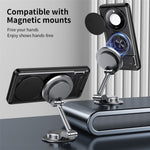 For Honor X9c Smart 5G  /  X60 5G Magnetic Case Ring Holder Foldable Kickstand TPU PC Phone Cover with Camera Lens Slider