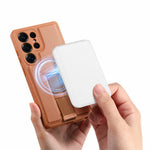 CASENEO For Samsung Galaxy S26 Ultra Magnetic Case Wristband PU Leather + PC Shockproof Phone Cover