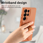CASENEO For Samsung Galaxy S26 Ultra Magnetic Case Wristband PU Leather + PC Shockproof Phone Cover