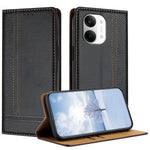 For Xiaomi Redmi Turbo 5 Max 5G / Xiaomi Poco X8 Pro Max 5G Case L-Shaped Grid Pattern Leather Stand Phone Cover with Card Slots