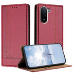 For Xiaomi Redmi A7 Pro 4G (171.56mm) / Poco C85x 5G Case L-Shaped Grid Pattern Leather Stand Phone Cover with Card Slots