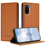 For Xiaomi Redmi A7 Pro 4G (171.56mm) / Poco C85x 5G Case L-Shaped Grid Pattern Leather Stand Phone Cover with Card Slots