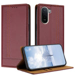 For Xiaomi Redmi A7 Pro 4G (171.56mm) / Poco C85x 5G Case L-Shaped Grid Pattern Leather Stand Phone Cover with Card Slots