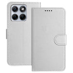 For Motorola Edge 70 Fusion+ 5G / Edge 70 Fusion 5G Leather Case Wallet Stand Solid Color Anti Drop Phone Cover