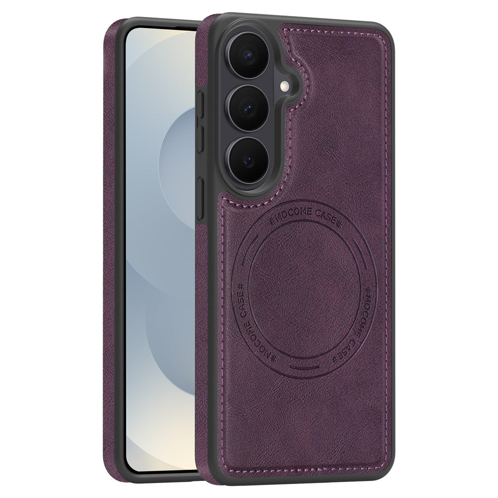 For Samsung Galaxy S26 Magnetic Phone Case Leather Back Phone Cover